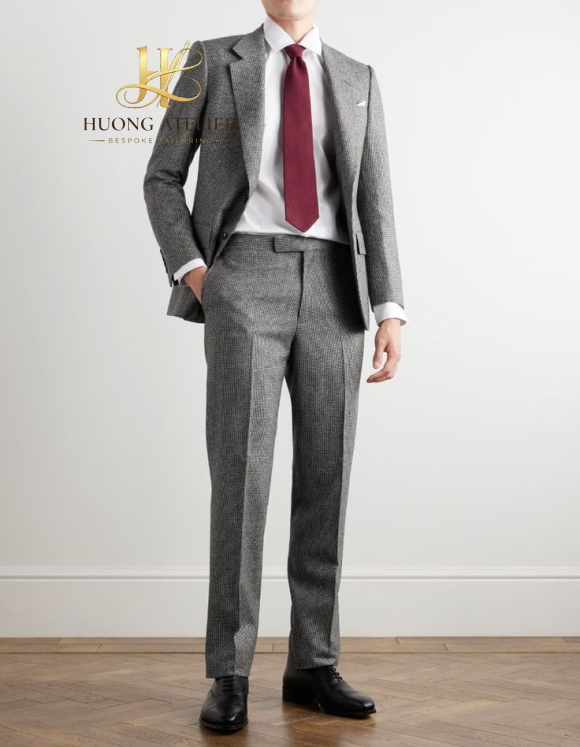 Grey Pattern Custom Suit Ho Chi Minh 