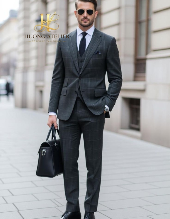 Charcoal Business Suit Ho Chi Minh
