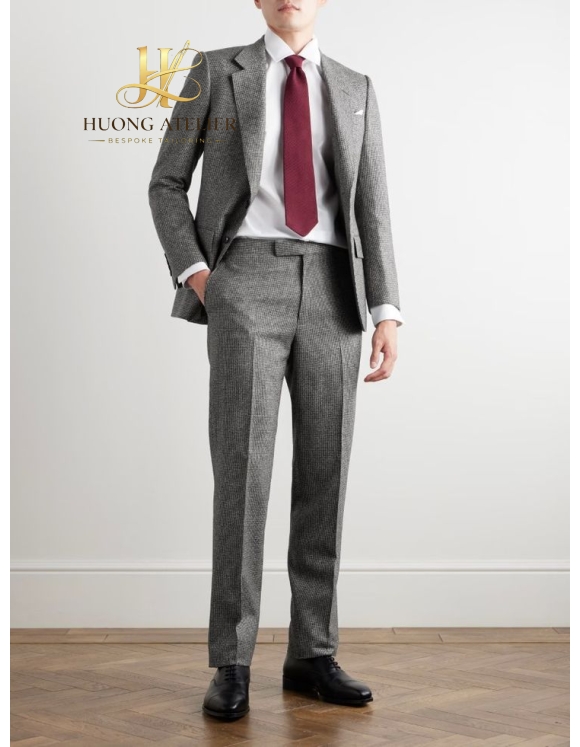 Grey Pattern Custom Suit Ho Chi Minh 