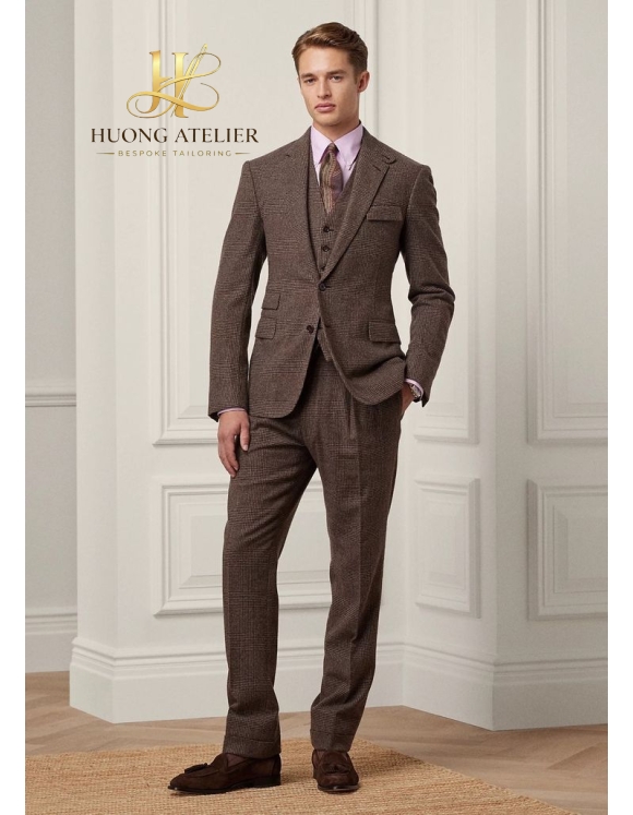 Brown Checkered Custom Suit Ho Chi Minh 
